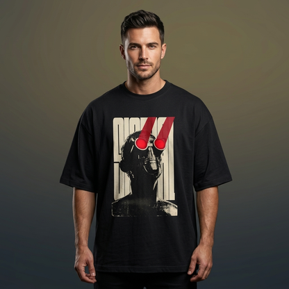 Cyber Vision Oversized T-Shirt black
