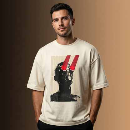 Cyber Vision Oversized T-Shirt off white