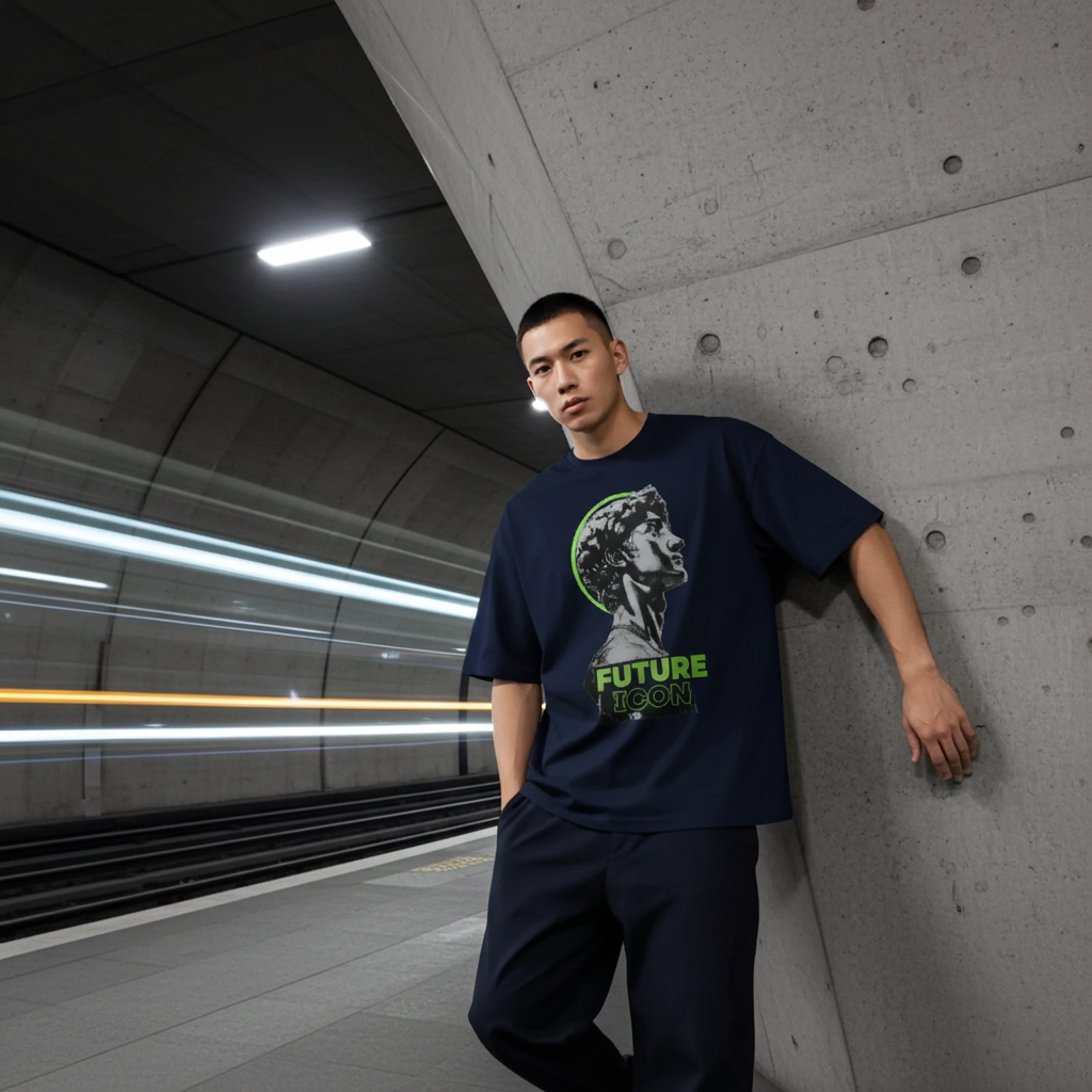 FUTURE ICON OVERSIZED TSHIRT STAYRAW BLUE