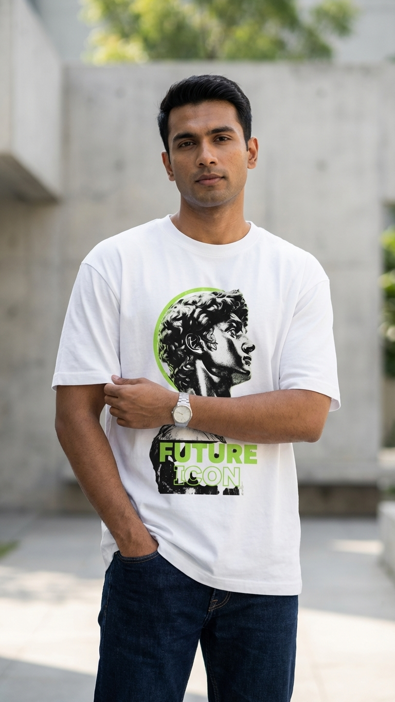 FUTURE ICON OVERSIZED TSHIRT STAYRAW WHITE