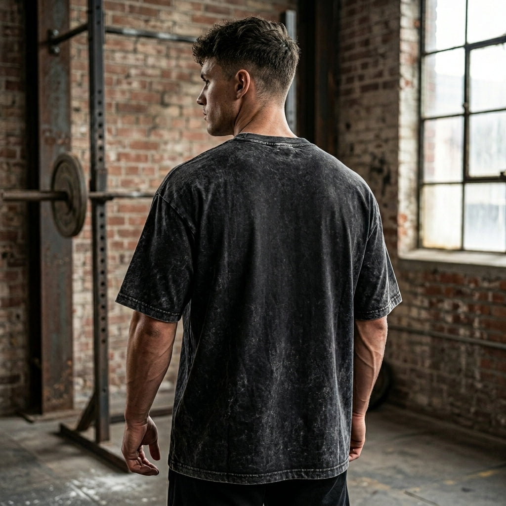Anatomy of Hustle Gym Skull Oversized Tee
