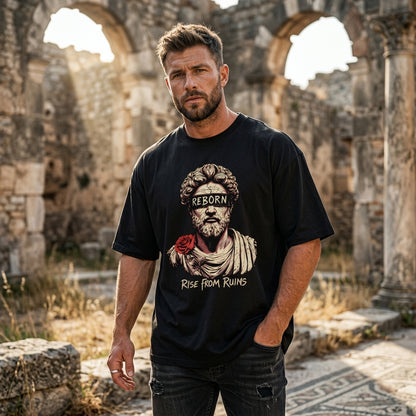 Reborn – Rise From Ruins Graphic Oversized T-Shirt