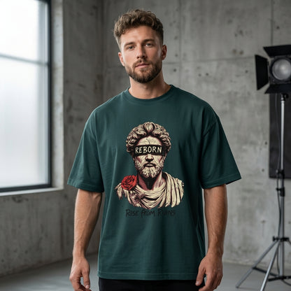 Reborn – Rise From Ruins Graphic Oversized T-Shirt