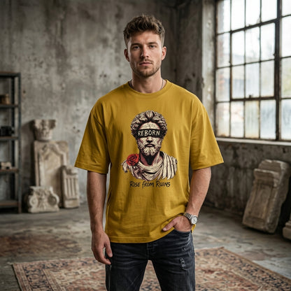 Reborn – Rise From Ruins Graphic Oversized T-Shirt